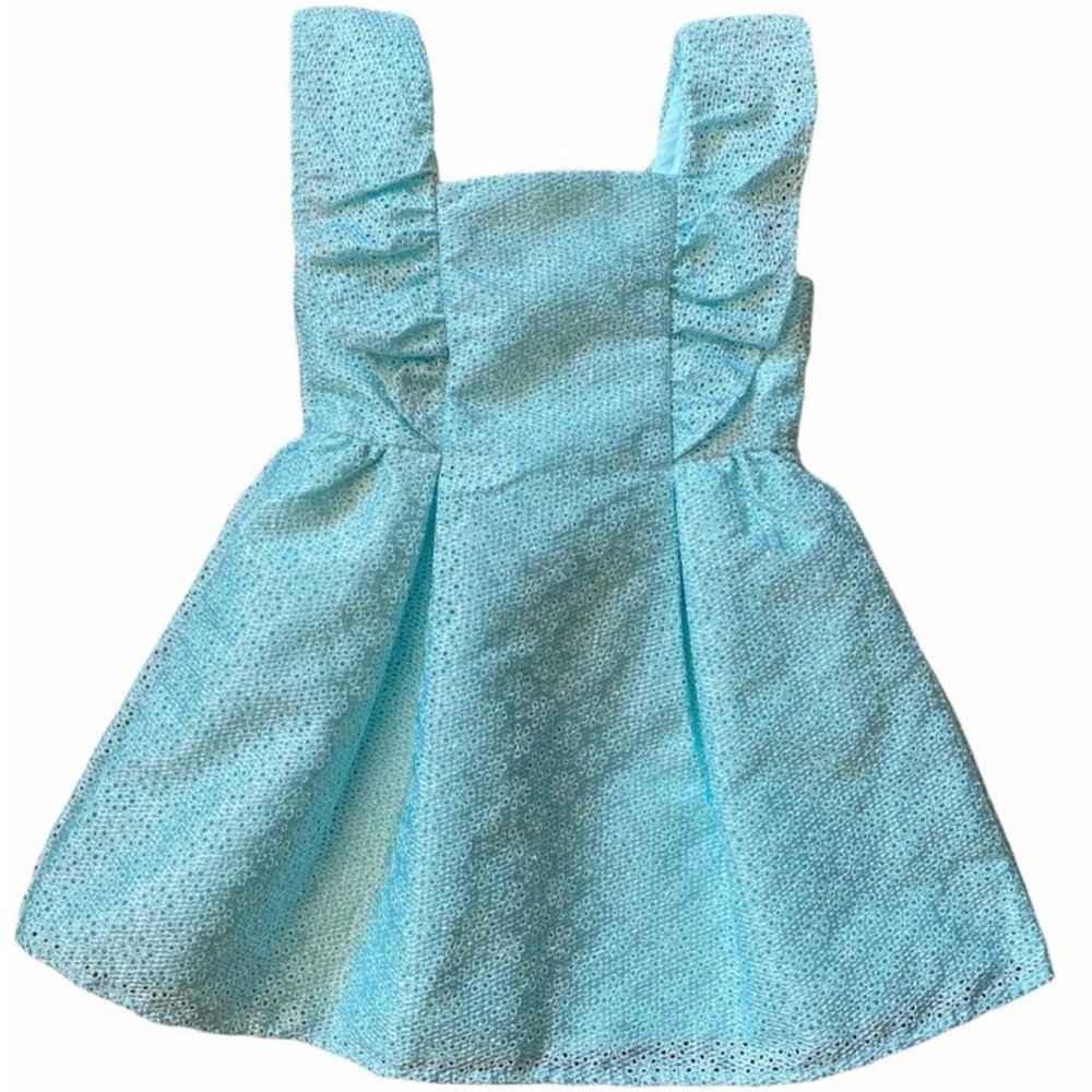 Janie and Jack Sleeveless Eyelet Easter or Interview Dress Sz 3